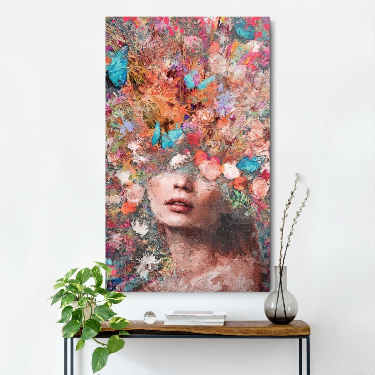 Schilderij Lady Flowers 118x70 - Reinders