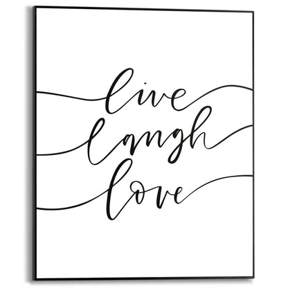 Schilderij Live laugh love 50x40 - Reinders