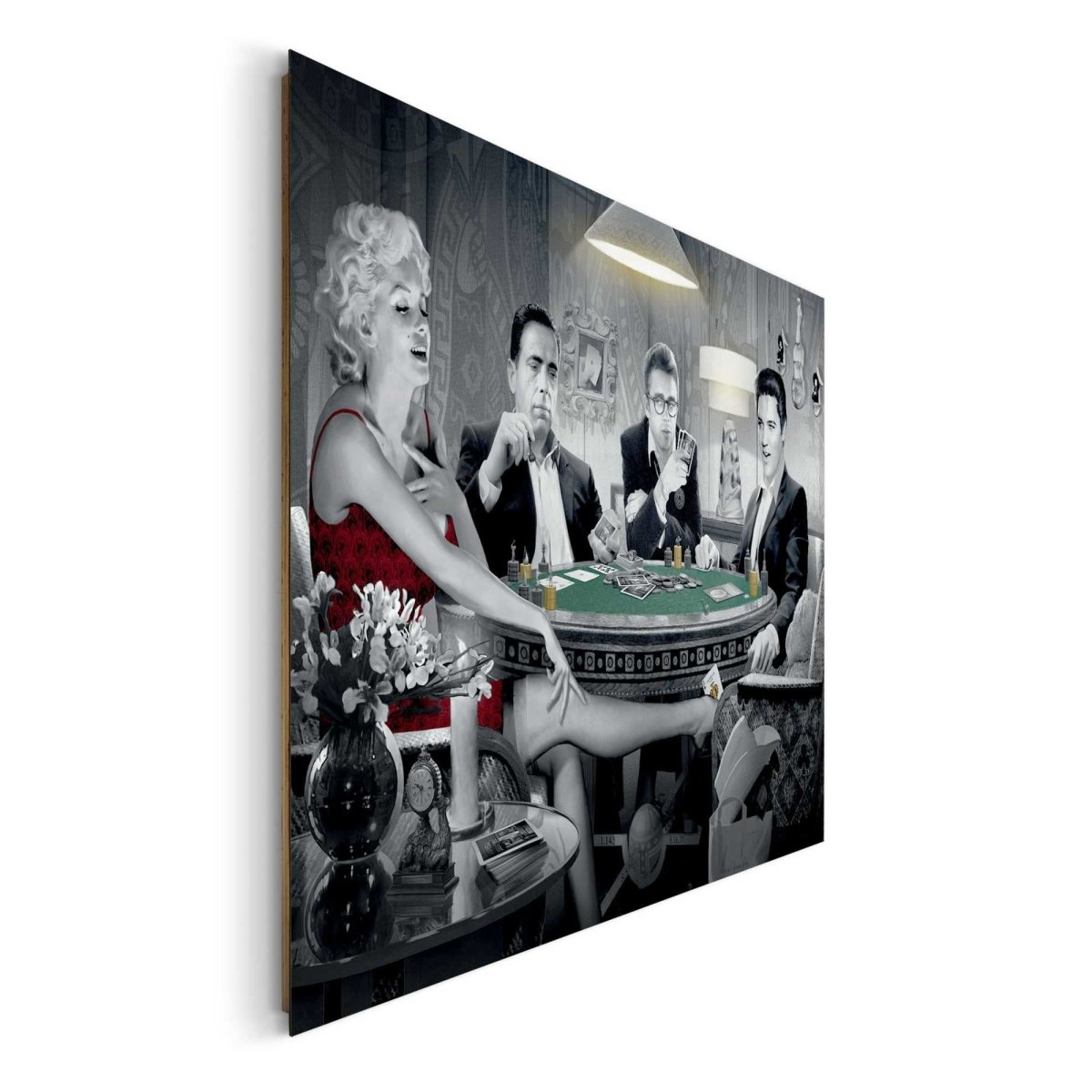 Schilderij Monroe, Bogart, Dean, Elvis 100x140 - Reinders