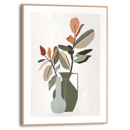 Schilderij Vaas met bloemen 40x30 - Reinders