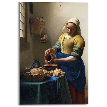 Schilderij Vermeer Melkmeisje 90x60 - Reinders