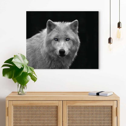 Schilderij Witte wolf 40x50 - Reinders