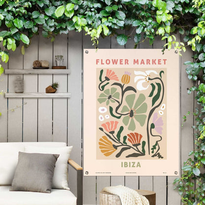 Tuinposter Flower Market 80x60 - Reinders