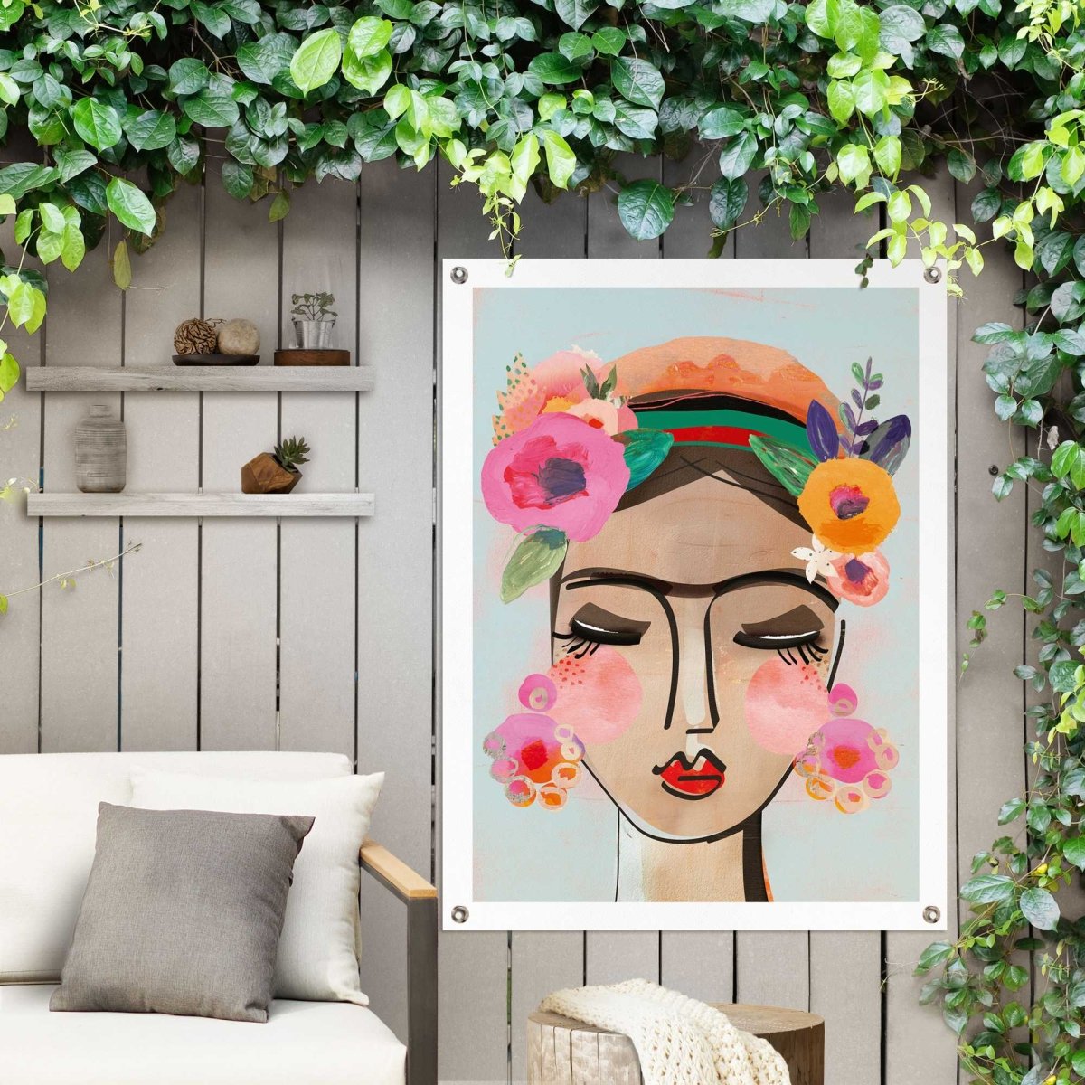 Tuinposter Happy Face 80x60 - Reinders