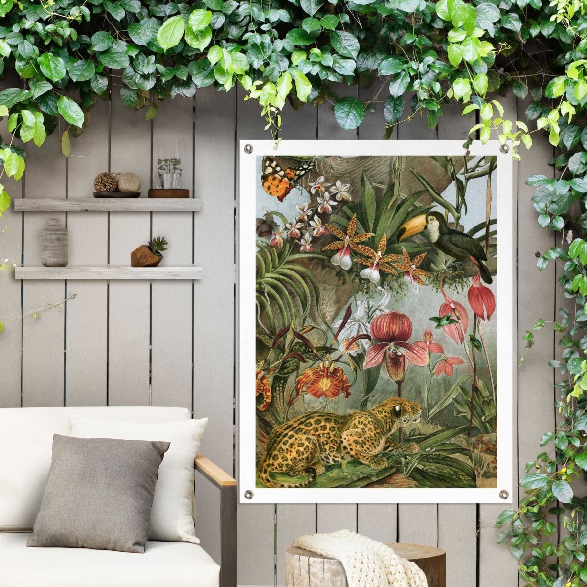 Tuinposter Jungle Flowers 80x60 - Reinders