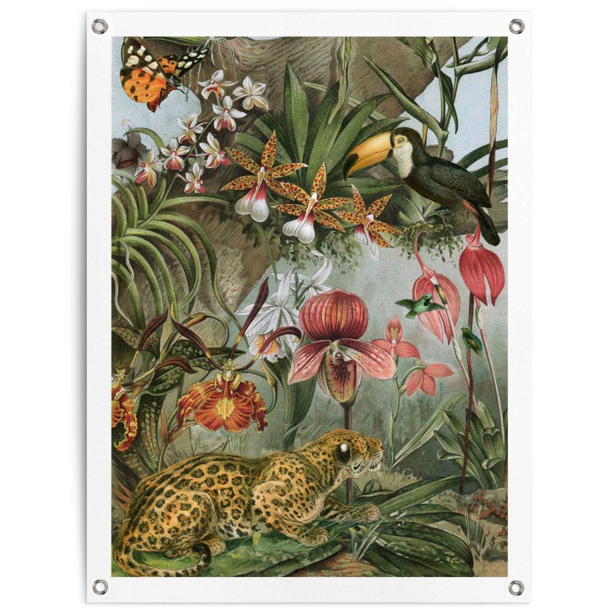 Tuinposter Jungle Flowers 80x60 - Reinders