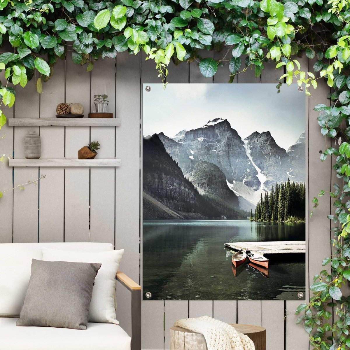 Tuinposter Lake Moraine 80x60 - Reinders