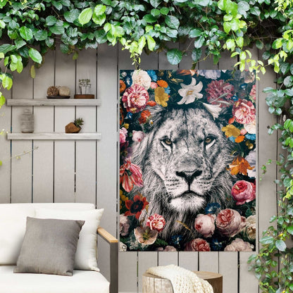 Tuinposter Leeuw 80x60 - Reinders