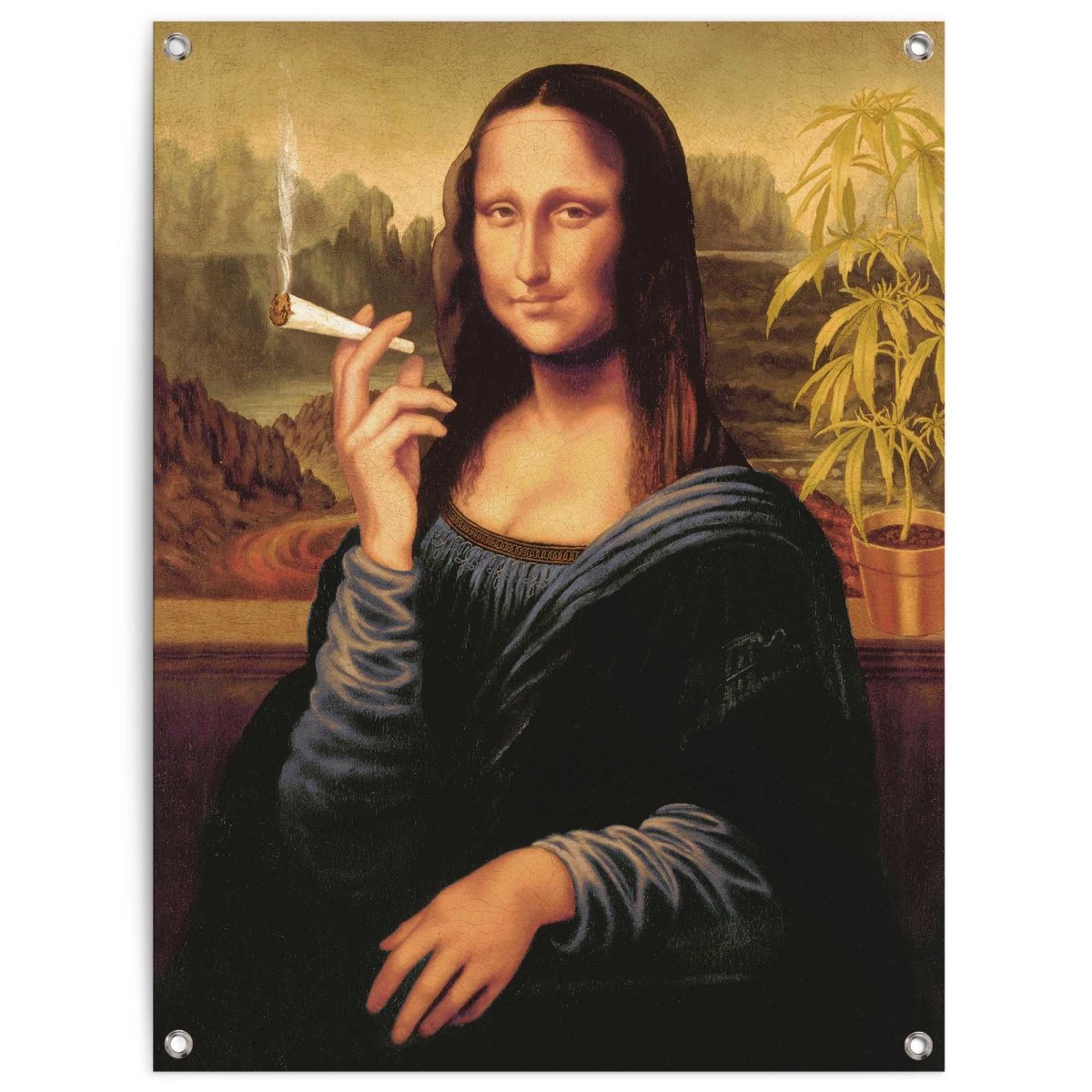 Tuinposter Mona Lisa - joint 80x60 - Reinders