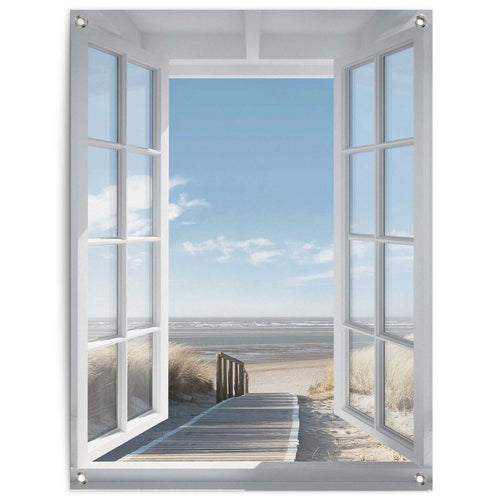 Tuinposter Noordzee uitzicht 80x60