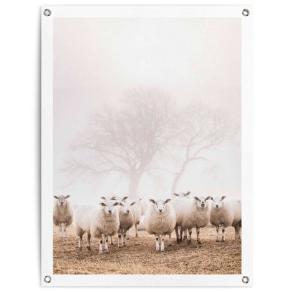 Tuinposter Schaap in de mist 80x60 - Reinders