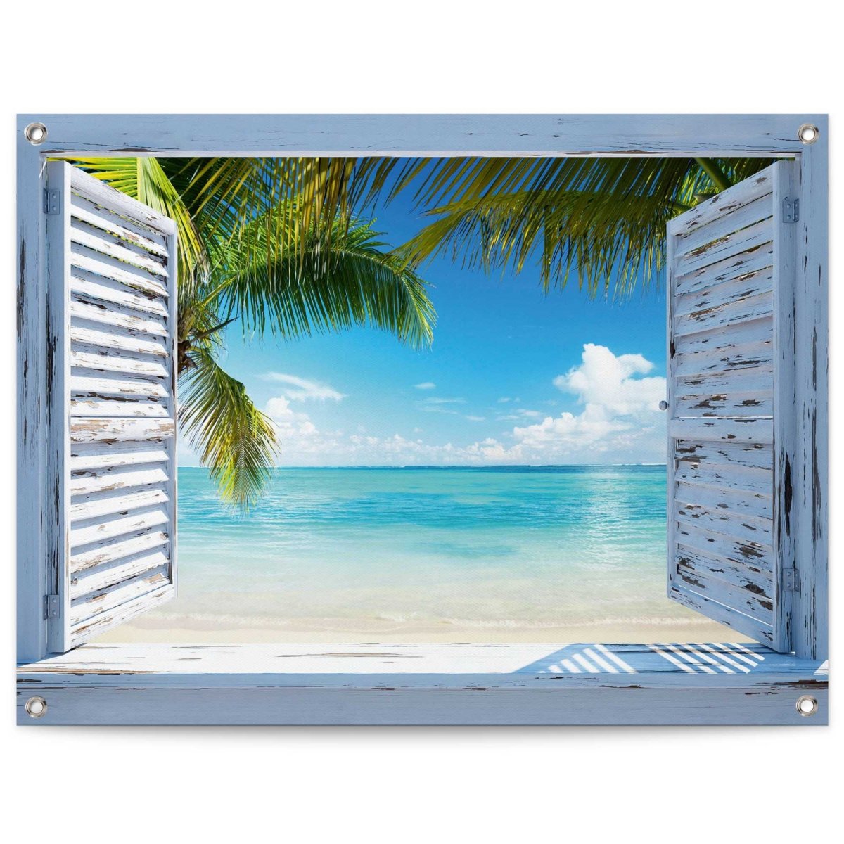 Tuinposter Tropisch strand 60x80 - Reinders