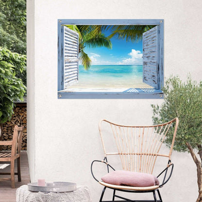 Tuinposter Tropisch strand 60x80 - Reinders