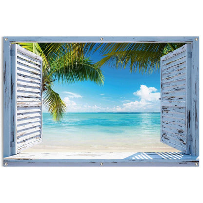 Tuinposter Tropisch strand 80x120 - Reinders