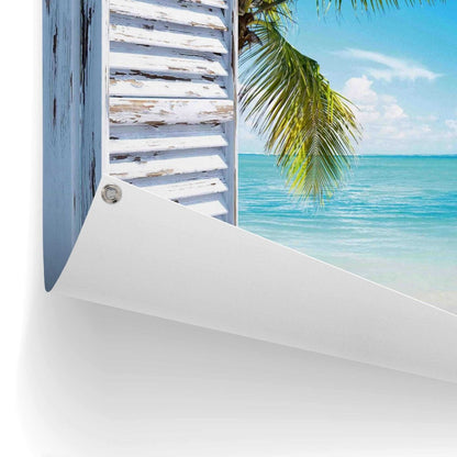 Tuinposter Tropisch strand 80x120 - Reinders