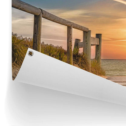 Tuinposter Zonsondergang aan het Strand 80x120 - Reinders